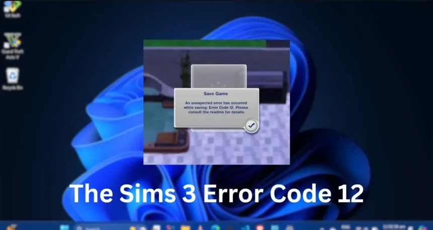 Sims 3 Error Code 12