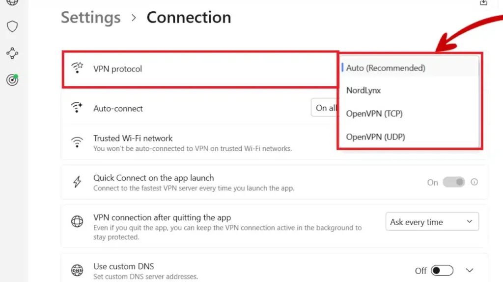 Disconnect from VPN