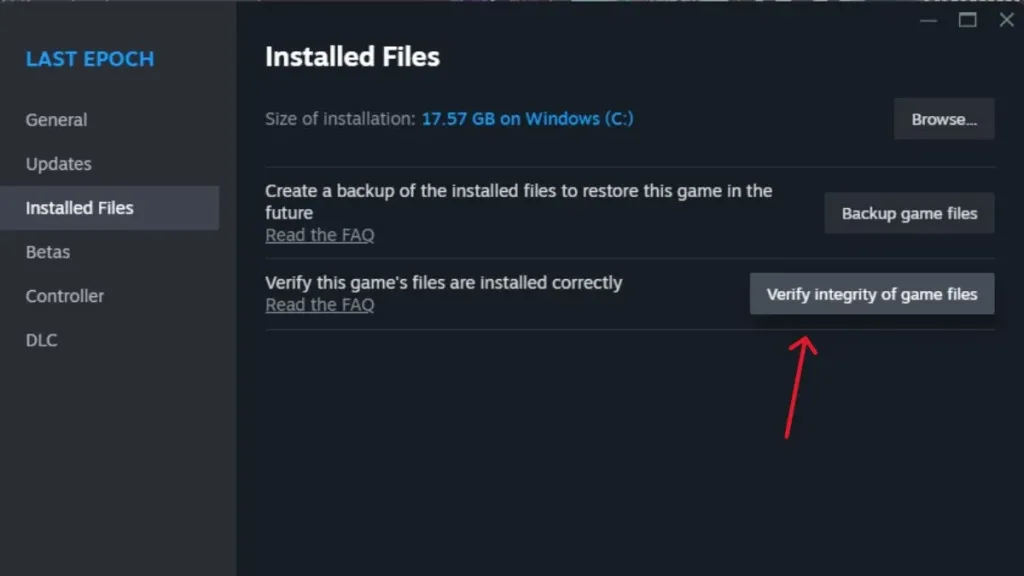 Verify Integrity of Game Files
