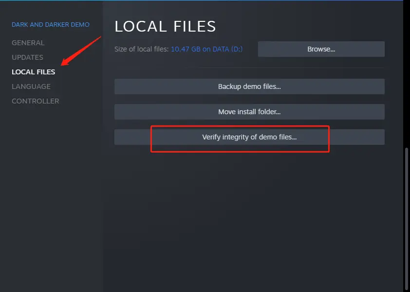 Verify the Integrity of Game Files
