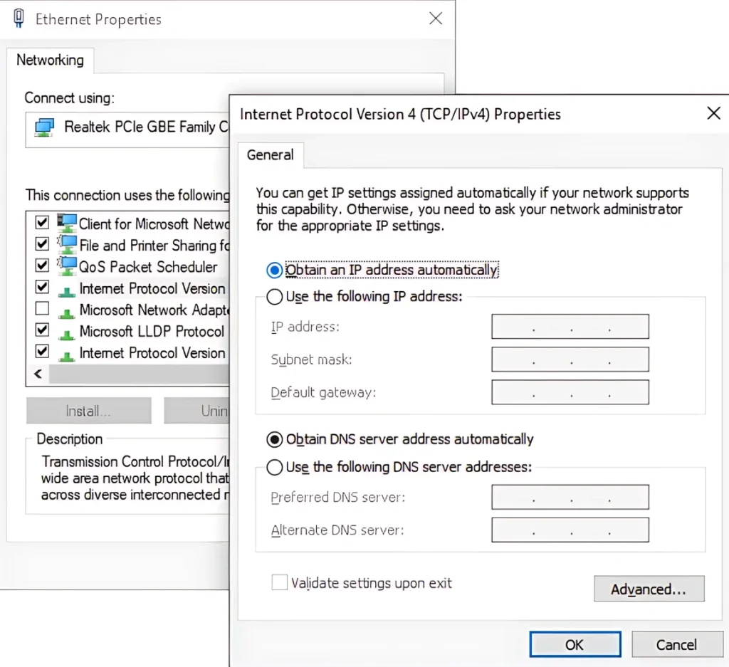 Adjust Windows Network Adapter Settings