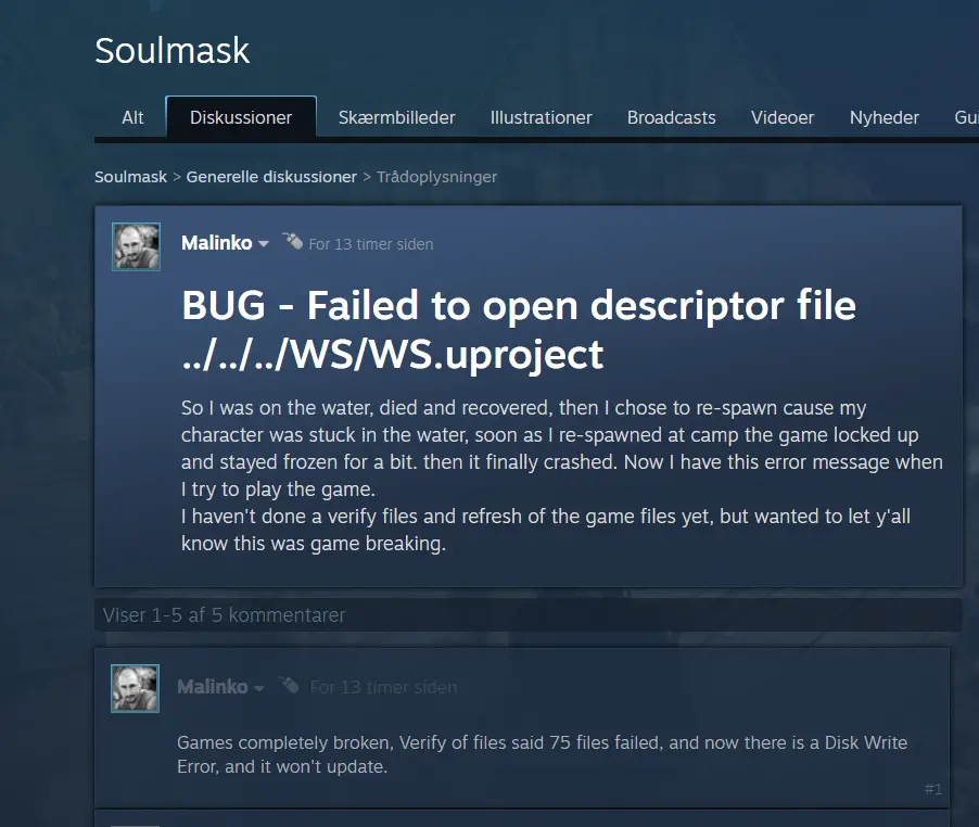 Soulmask Failed To Open Descriptor File: Fix