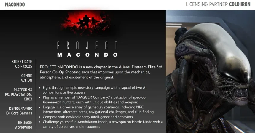 Aliens Fireteam Elite's Project Macondo Leaked