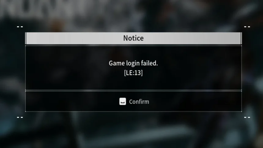 Fix Game Login Failed Error [LE:13] In The First Descendant