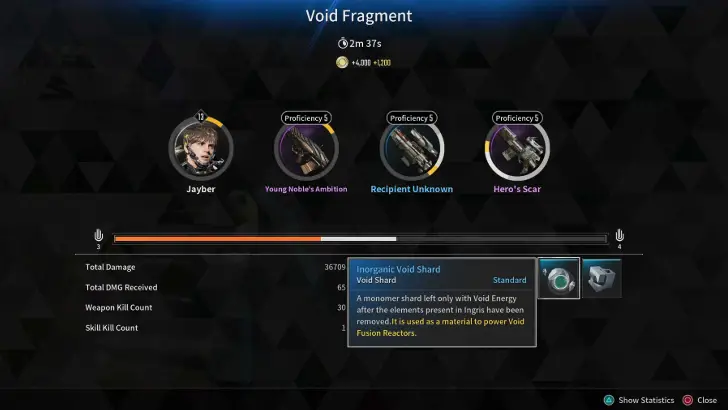 Repeat Void Fragments Missions