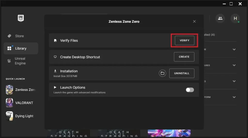 How to Fix Freezing issues in Zenless Zone Zero (ZZZ) - Verify Game Files