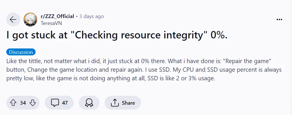 "Checking Resource Integrity"