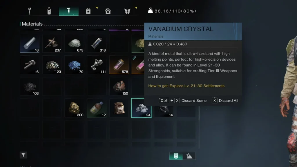 Vanadium Crystal In Once Human