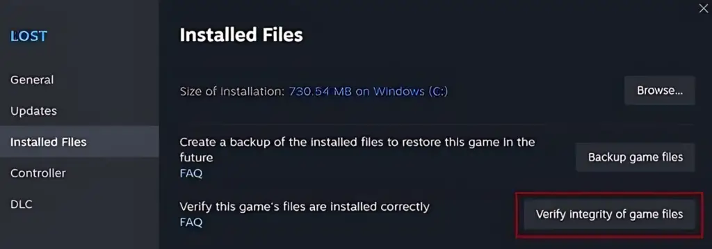 Verify Game File Integrity (PC Only)