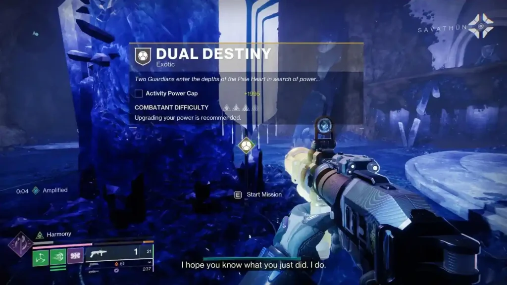 Dual Destiny Exotic Quest (Two Players Required)