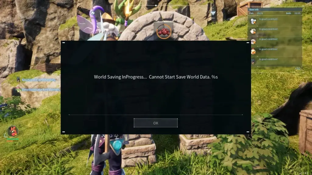 Fix Cannot Start Save World Data Error In Palworld
