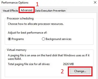 Increase Virtual Memory