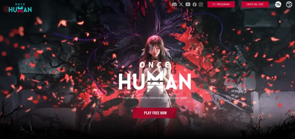 Once Human official website